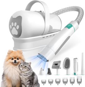 Dog Grooming Kit, Pet Grooming Vacuum with Pet Clipper Nail Grinder, Dog Hair Vacuum with 6 Pet Grooming Tools for Dogs Cats Shedding Grooming Dog Grooming Kit, Pet Grooming Vacuum with Pet Clipper Nail Grinder, Dog Hair Vacuum with 6 Pet Grooming Tools for Dogs Cats Shedding Grooming